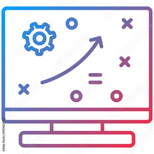 Strategy Line Icon Style