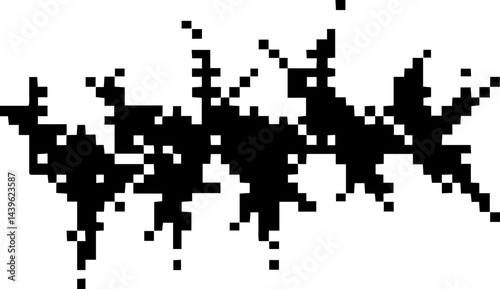 Dark Aesthetic Dithering Element