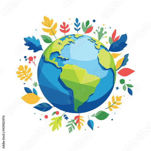 flowers around the earth