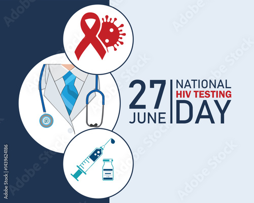 HIV Testing day is observed every year on June 27th to encourage people to get tested for (human immunodeficiency virus), know their status, and get linked to care and treatment.