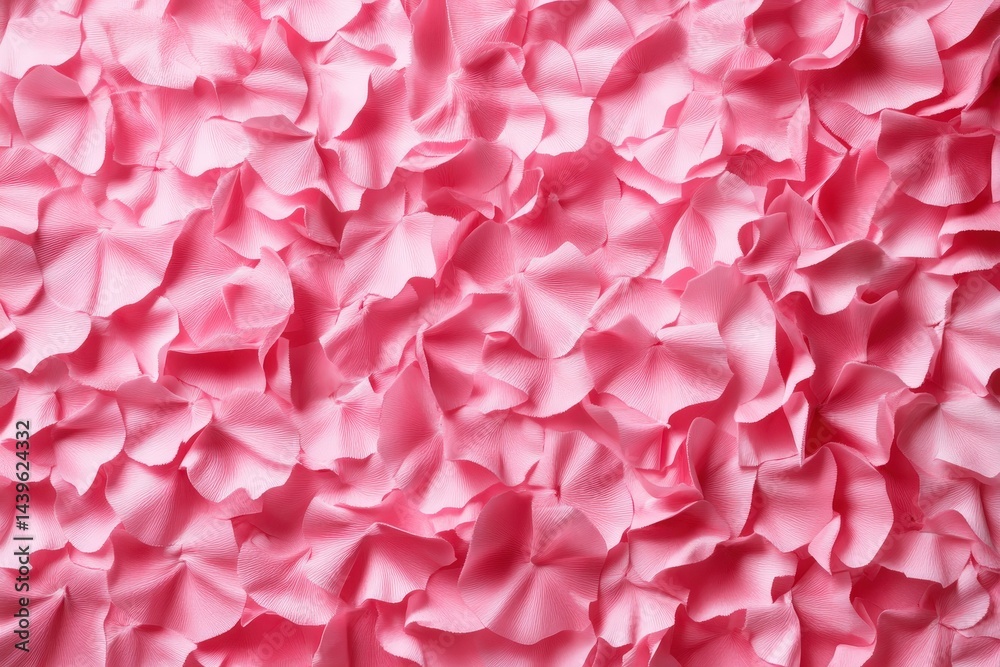 Close-up view of a textured surface of pink petals. Close-up view of a textured surface of pink petals.