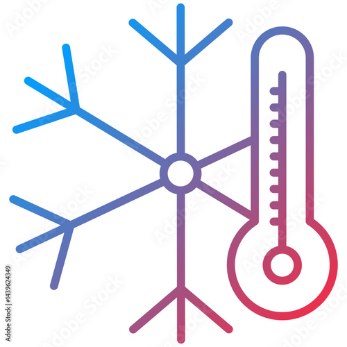 Cold Line Icon Style