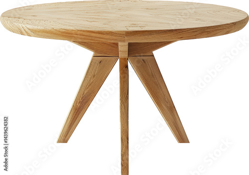 Obraz na płótnie Stylish wooden dining table design w salonie