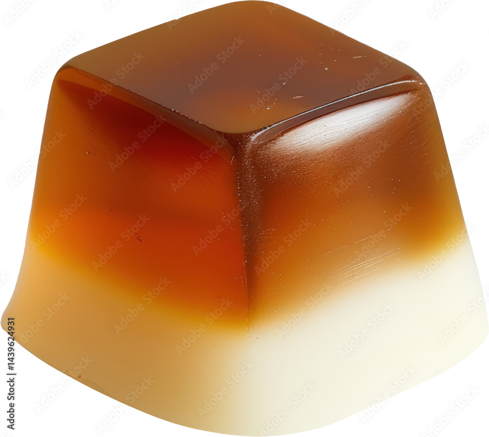 Delicious layered gelatin dessert