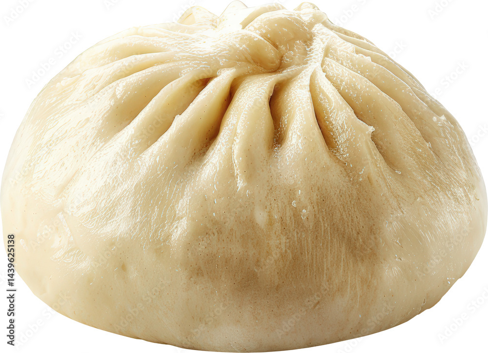 Soft steamed bun ready to enjoy