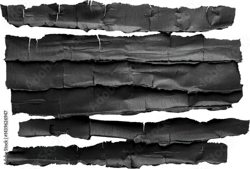 Obraz na płótnie Dark textured ripped paper background w salonie