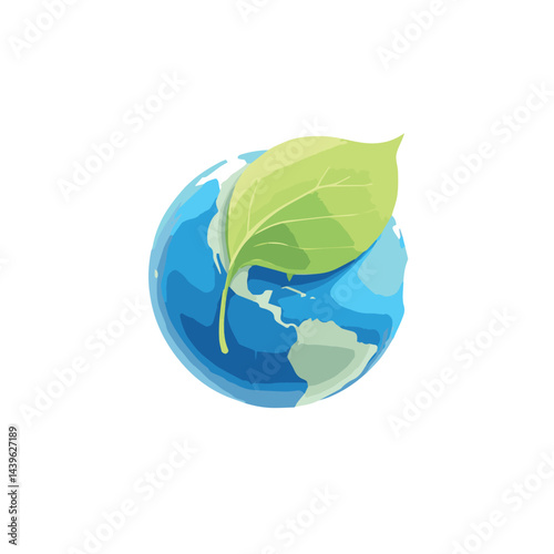 globe with leaves