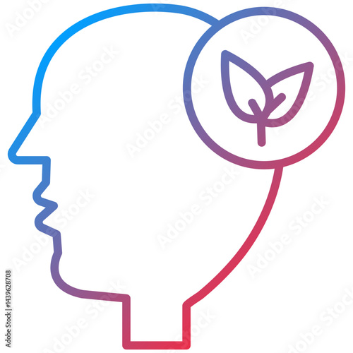 Think Green Line Icon Style