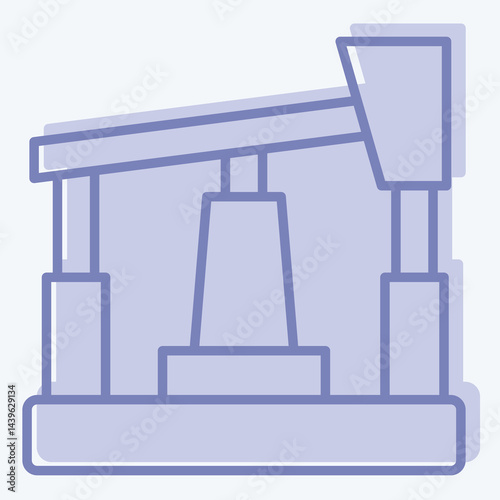 Icon Oil Pump. related to Industry symbol. two tone style. design editable