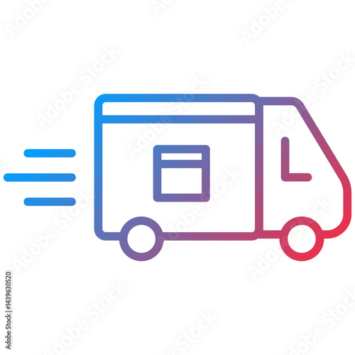 Delivery Line Icon Style