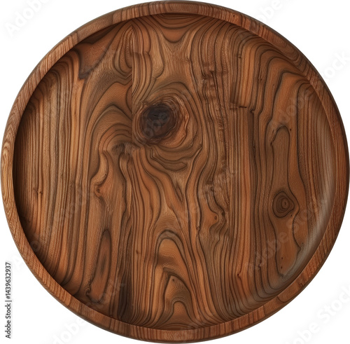 Obraz na płótnie Natural wooden serving tray w salonie