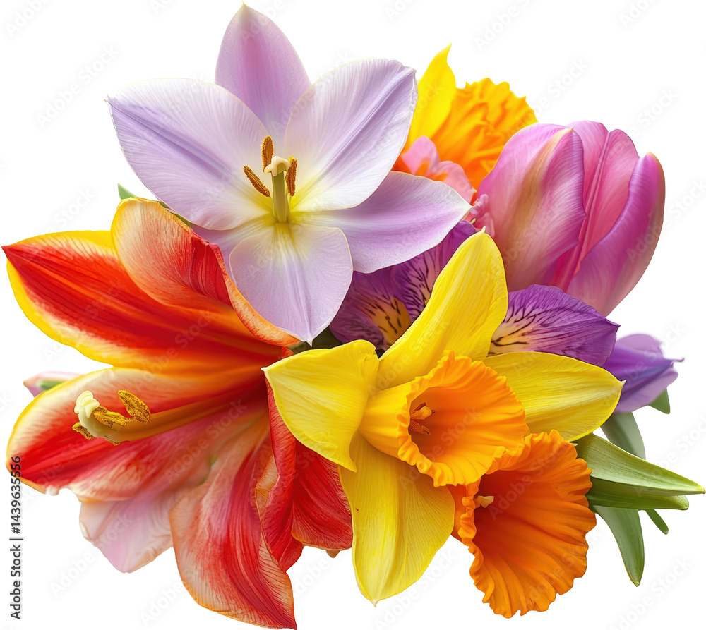 Colorful bouquet of fresh flowers