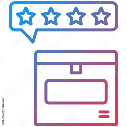 Rating Line Icon Style