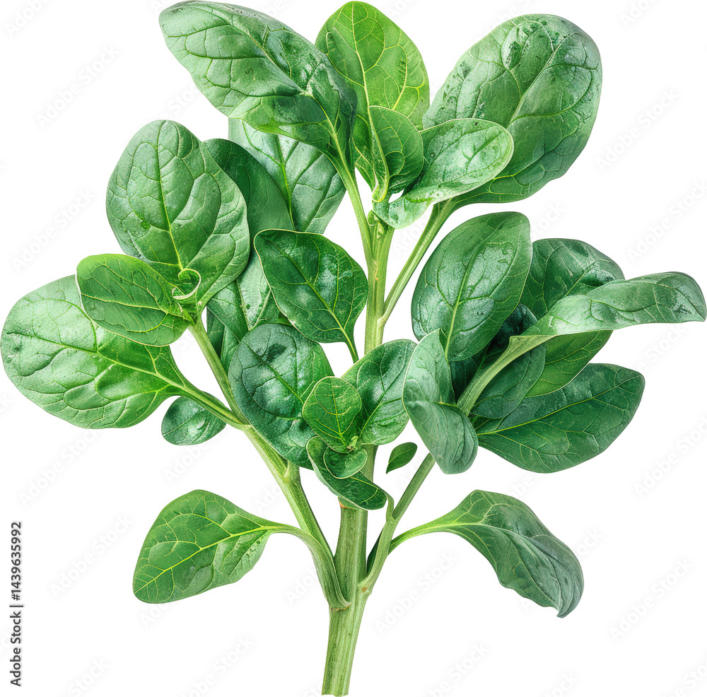 Fresh spinach leaves bundle