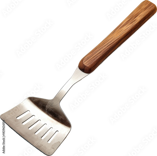 Obraz na płótnie Metal spatula with wooden handle w salonie