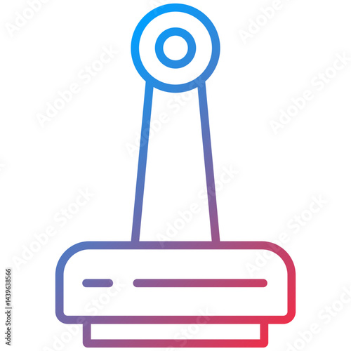 Stamped Line Icon Style