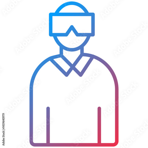 VirtualReality Line Icon Style