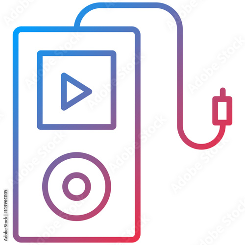 MusicPlayer Line Icon Style