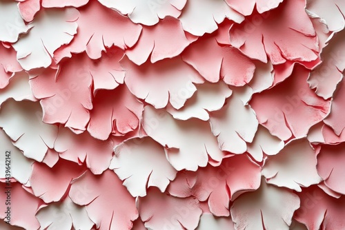 Wallpaper Mural Close-up view of textured pink and white flower petal design. Torontodigital.ca