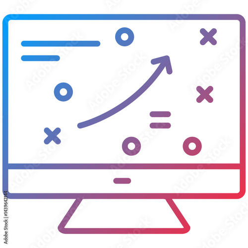 Strategy Line Icon Style