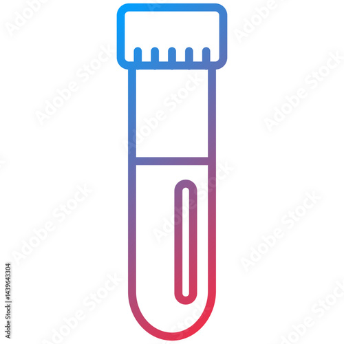 Blood Sample Line Icon Style