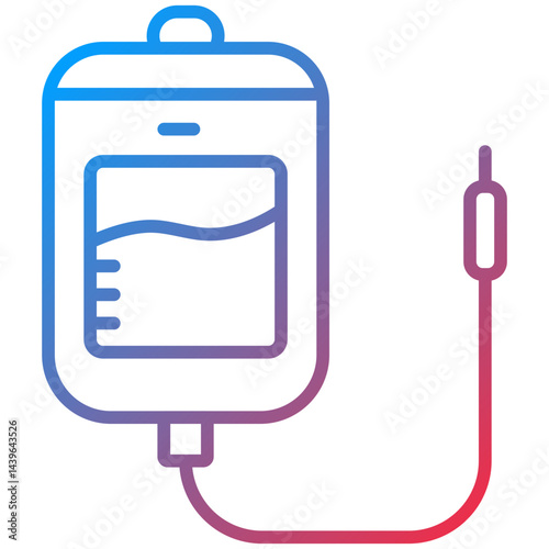Perfusion Line Icon Style