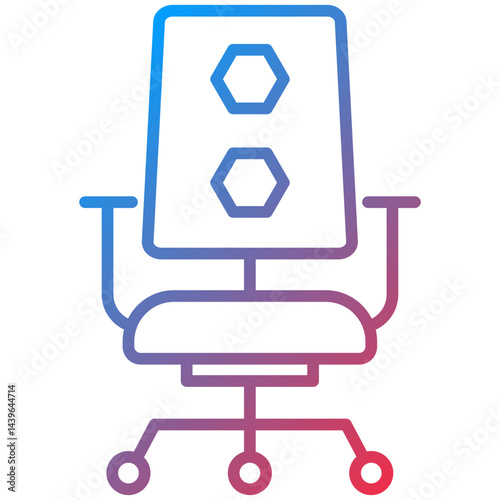 Chair Line Icon Style