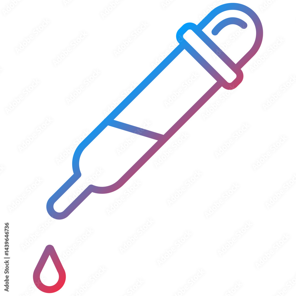 Dropper Line Icon Style Dropper Line Icon Style