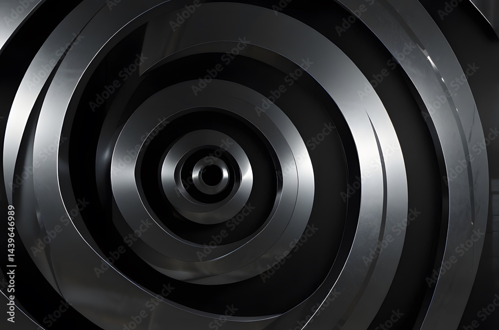 Fototapeta premium Close-Up of a Modern Black Speaker Grill with Circular Patterns