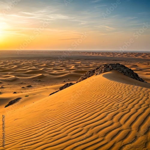Registan Desert Endless Horizon and Vast Sandy Plains