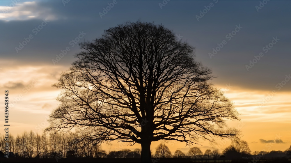 Golden Sunset Tree Golden Sunset Tree