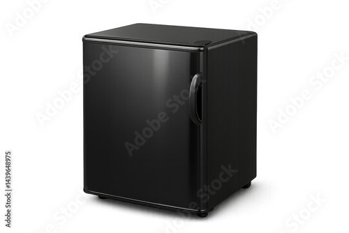 Compact Black Mini Fridge Ideal for Small Spaces and Offices