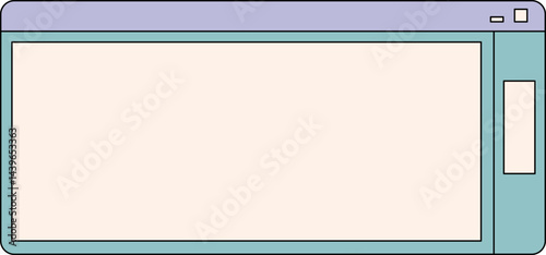 Retro UI Window Vector