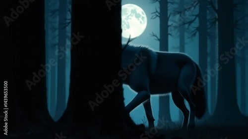 werewolf in the forest	


