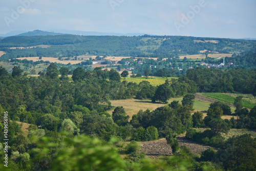 Agricultural land, fields with wheat and other crops