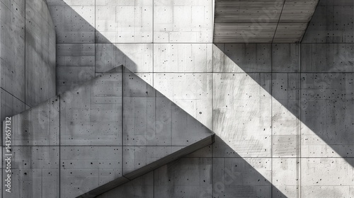 Abstract Concrete Architecture Light Shadow Background