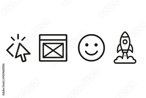 Sprint icons aligning code, layout, feedback, and release