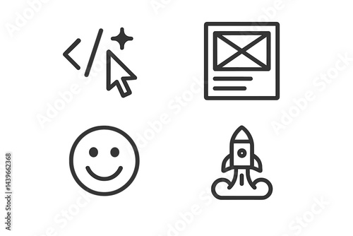 Aligning code, layout, feedback, and release are the functions of sprint icons