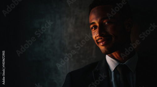 Confident professional portrait A poised individual suggesting reliability and approachability.