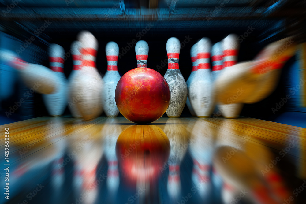 High-Speed Action Shot of Strike