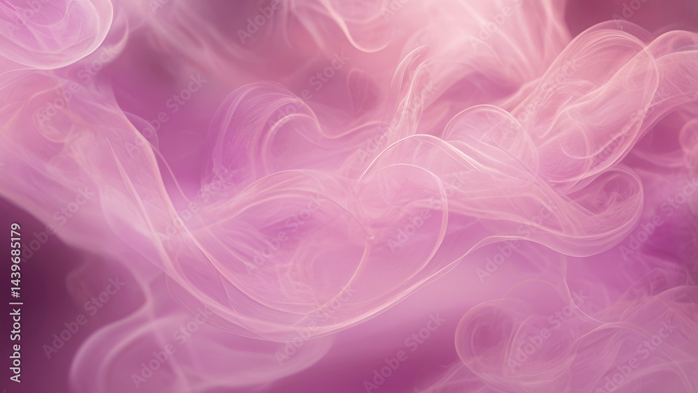 Elegant pink smoke swirls, abstract dreamy mist with soft fluid motion on a soft pink background Elegant pink smoke swirls, abstract dreamy mist with soft fluid motion on a soft pink background