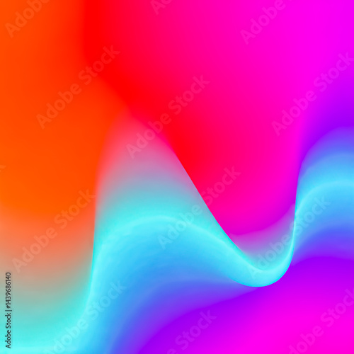 Vibrant Neon Abstract Gradient Background