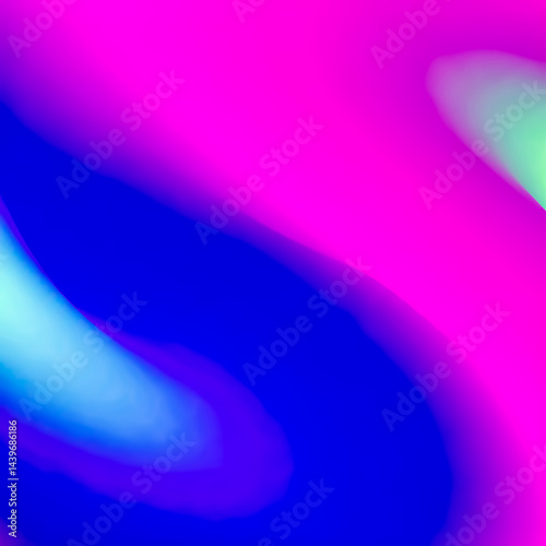 Vibrant Pink and Blue Neon Gradient Abstract
