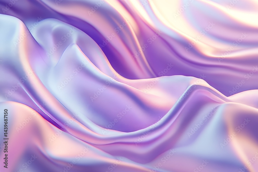 Obraz premium Close-up view of a smooth, flowing, purple fabric.