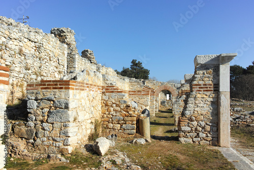 Obraz na płótnie Ruins at archaeological area of Philippi, Greece w salonie