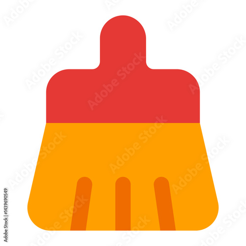 A cleaning tool icon that symbolizes cleanliness and organization, suitable for web design and app development.