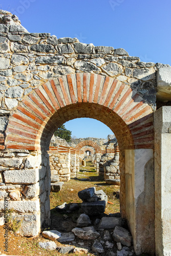 Obraz na płótnie Ruins at archaeological area of Philippi, Greece w salonie