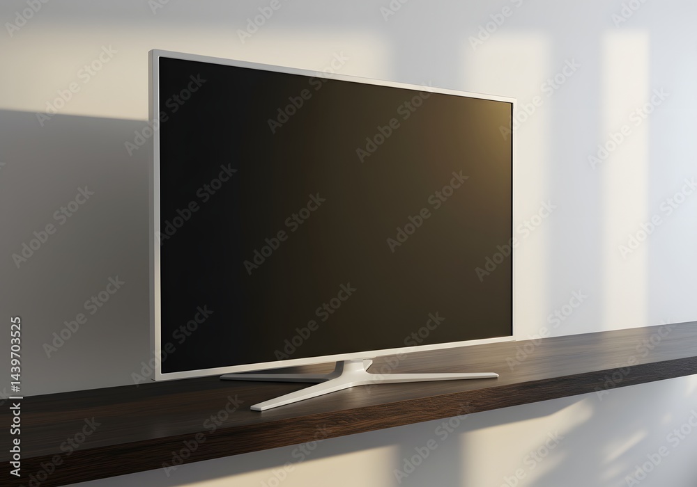 Fototapeta premium Television on Shelf