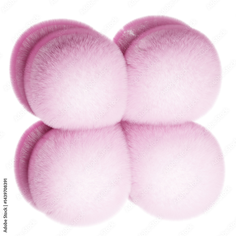 3D Abstract Fluffy Pink 3D Abstract Fluffy Pink