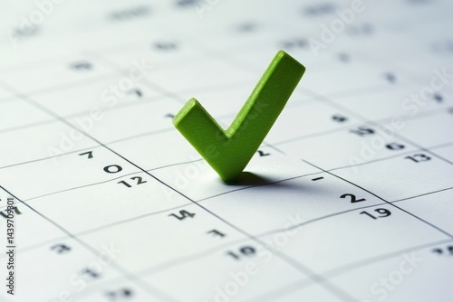 Marked date on calendar